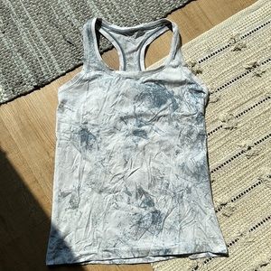 EUC Gray Dyed Lululemon Swiftly Tech Racerback Tank. Size 10.